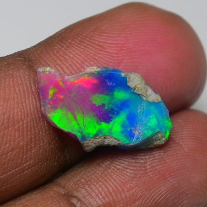 Very Rare Bi-Color Opal Rough 3.25 Cts Natural Ethiopian Opal Raw Jewelry Grade