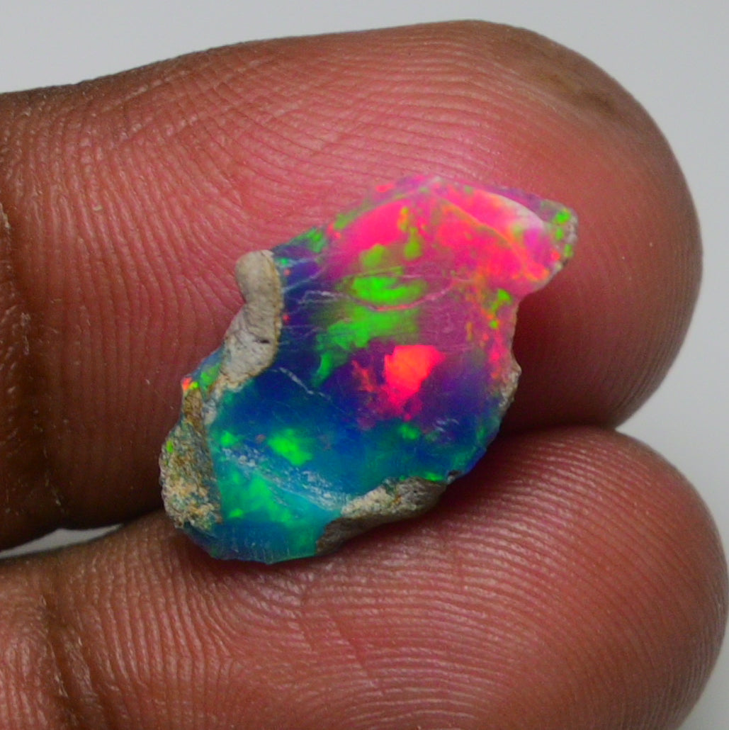 Very Rare Bi-Color Opal Rough 3.25 Cts Natural Ethiopian Opal Raw Jewelry Grade