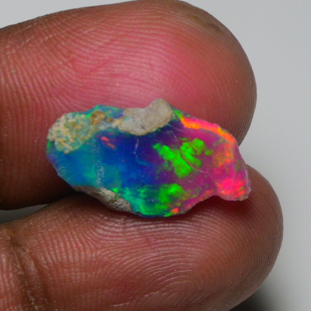 Very Rare Bi-Color Opal Rough 3.25 Cts Natural Ethiopian Opal Raw Jewelry Grade