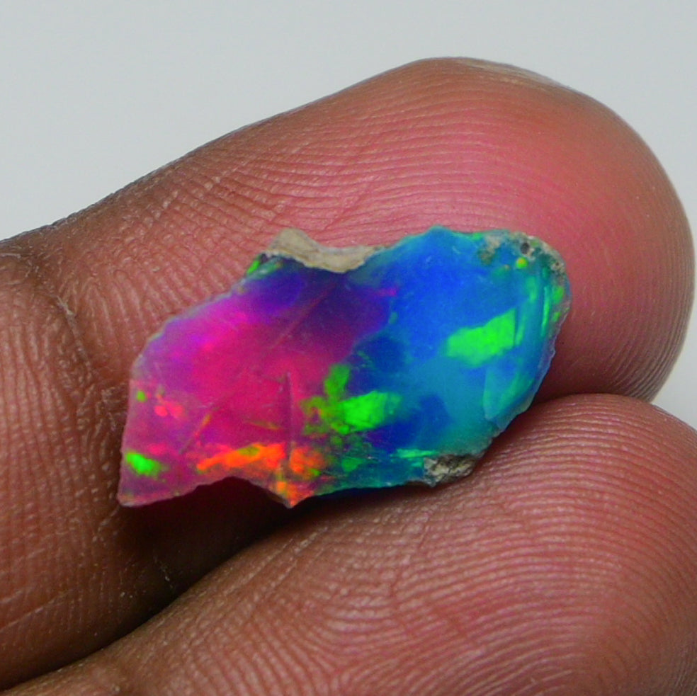 Very Rare Bi-Color Opal Rough 3.25 Cts Natural Ethiopian Opal Raw Jewelry Grade
