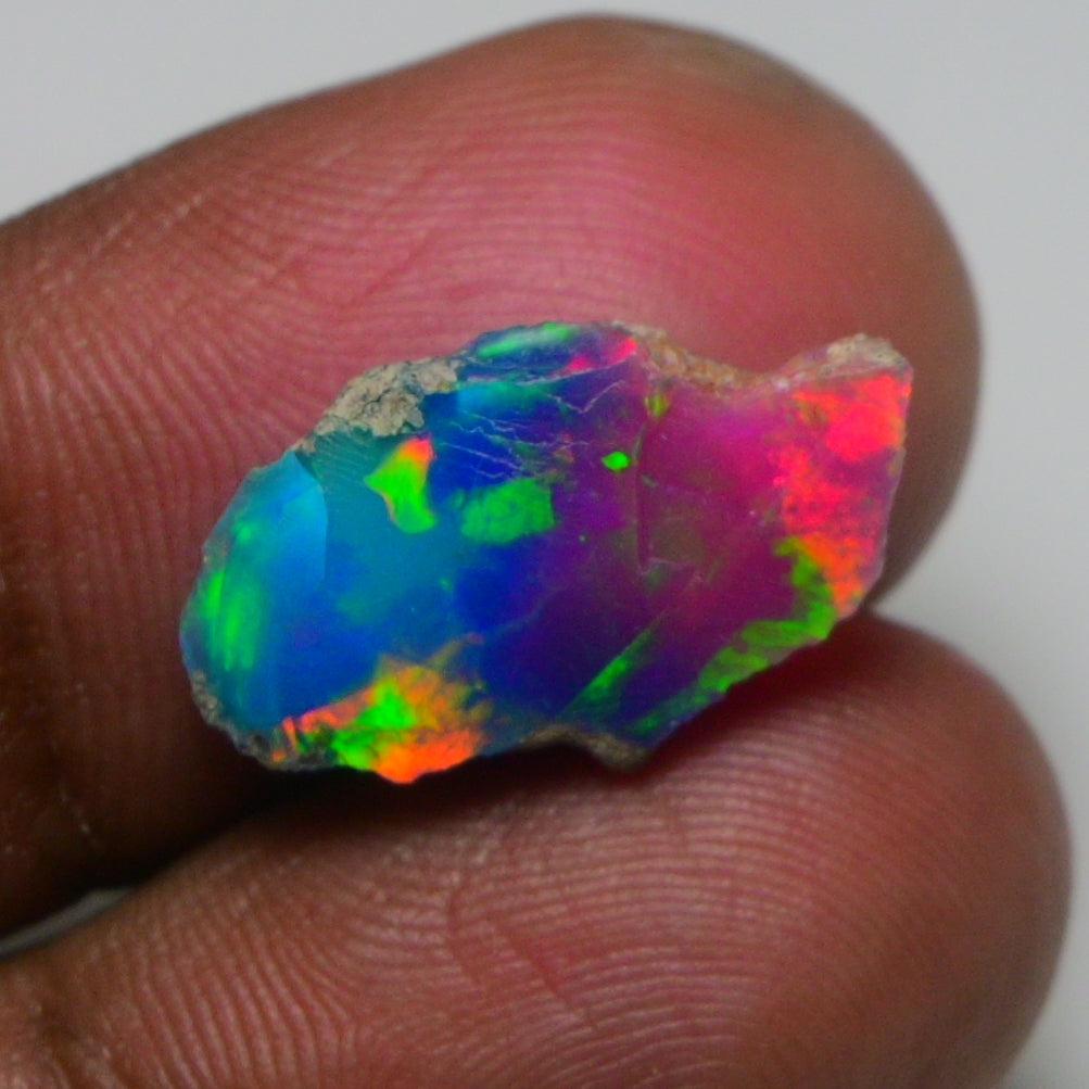 Very Rare Bi-Color Opal Rough 3.25 Cts Natural Ethiopian Opal Raw Jewelry Grade
