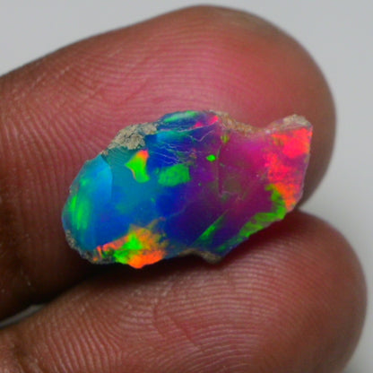 Very Rare Bi-Color Opal Rough 3.25 Cts Natural Ethiopian Opal Raw Jewelry Grade