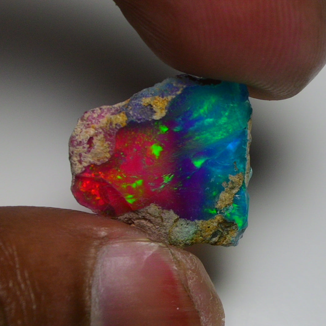 Very Rare Bi-Color Opal Rough 6.35 Cts Natural Ethiopian Opal Raw Jewelry Grade