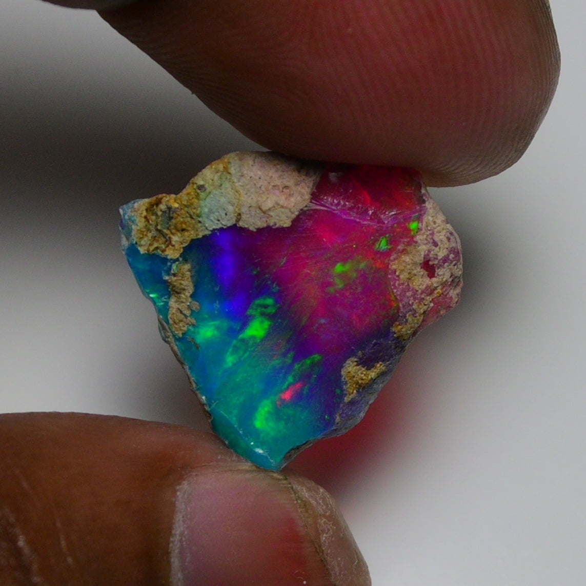 Very Rare Bi-Color Opal Rough 6.35 Cts Natural Ethiopian Opal Raw Jewelry Grade