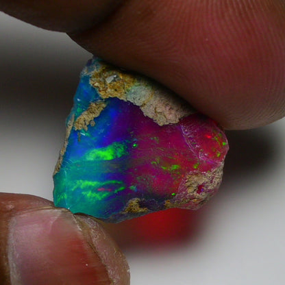 Very Rare Bi-Color Opal Rough 6.35 Cts Natural Ethiopian Opal Raw Jewelry Grade