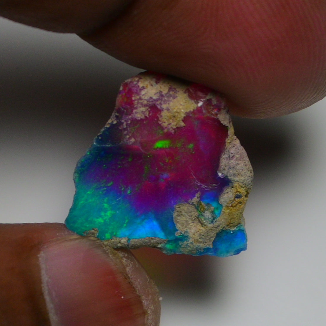 Very Rare Bi-Color Opal Rough 6.35 Cts Natural Ethiopian Opal Raw Jewelry Grade