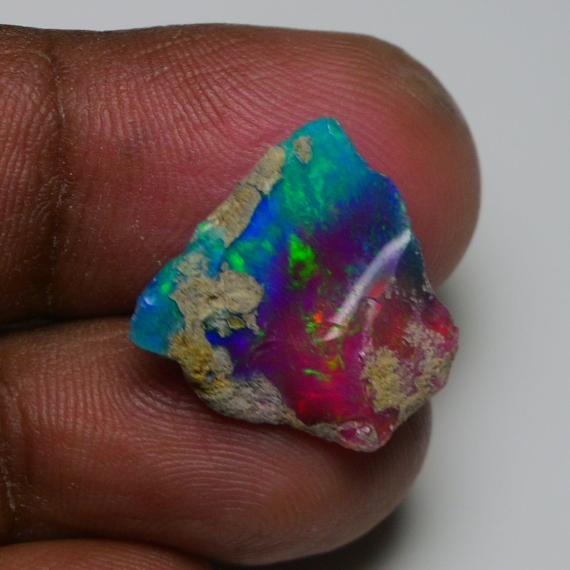 Very Rare Bi-Color Opal Rough 6.35 Cts Natural Ethiopian Opal Raw Jewelry Grade