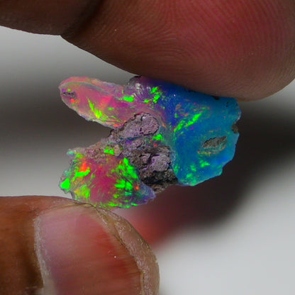 Very Rare Bi-Color Opal Rough 4.60 Cts Natural Ethiopian Opal Raw Jewelry Grade