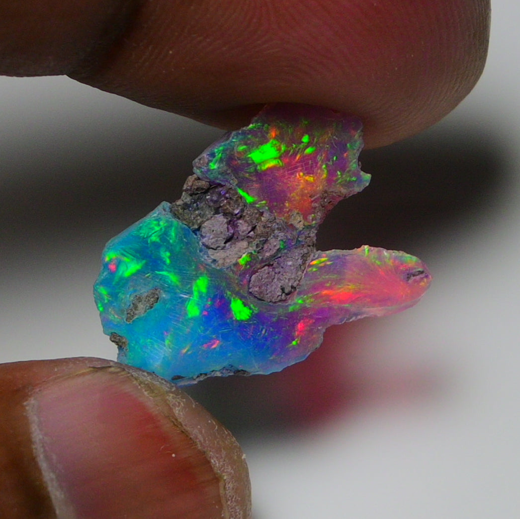 Very Rare Bi-Color Opal Rough 4.60 Cts Natural Ethiopian Opal Raw Jewelry Grade