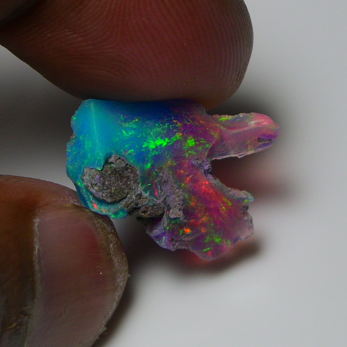 Very Rare Bi-Color Opal Rough 4.60 Cts Natural Ethiopian Opal Raw Jewelry Grade