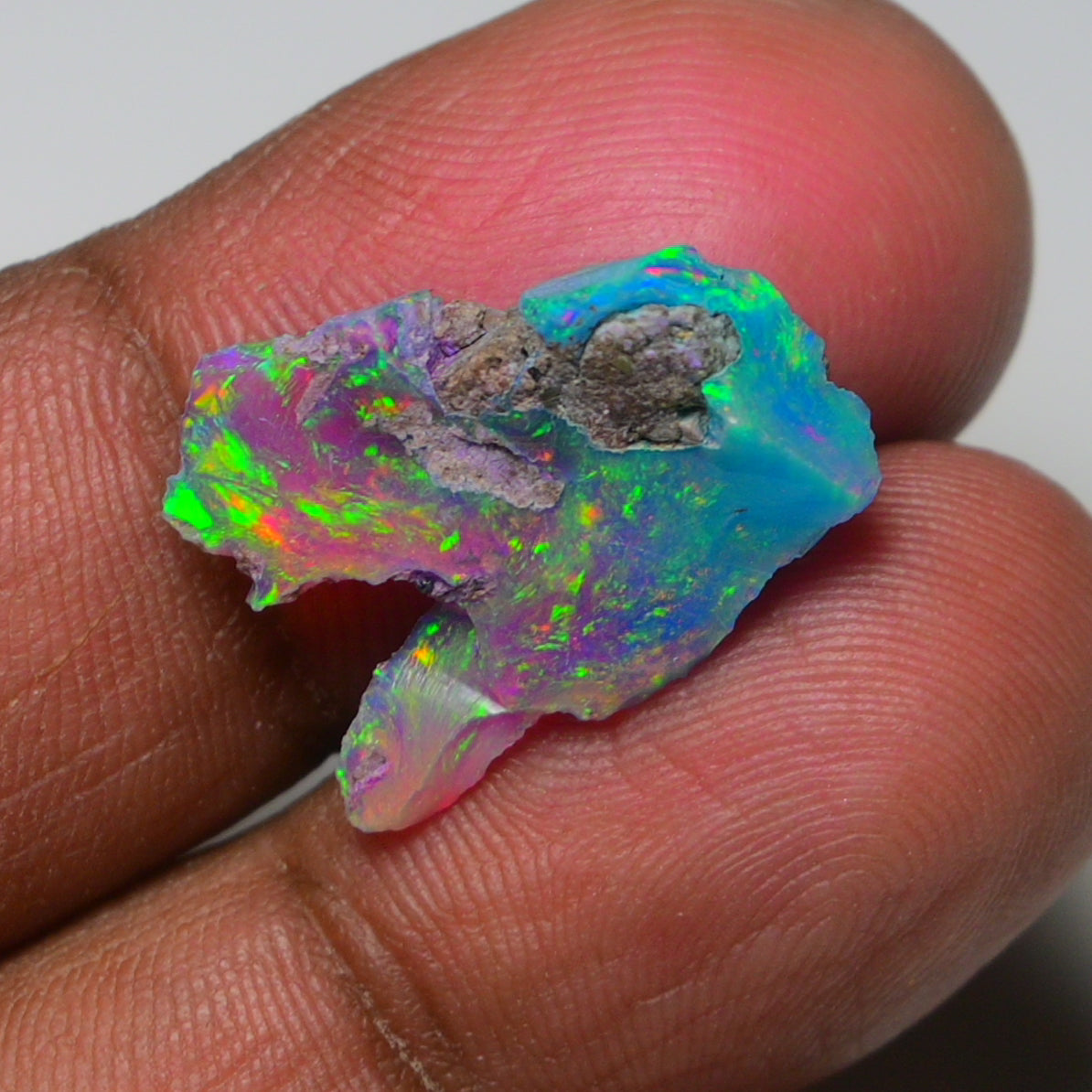 Very Rare Bi-Color Opal Rough 4.60 Cts Natural Ethiopian Opal Raw Jewelry Grade
