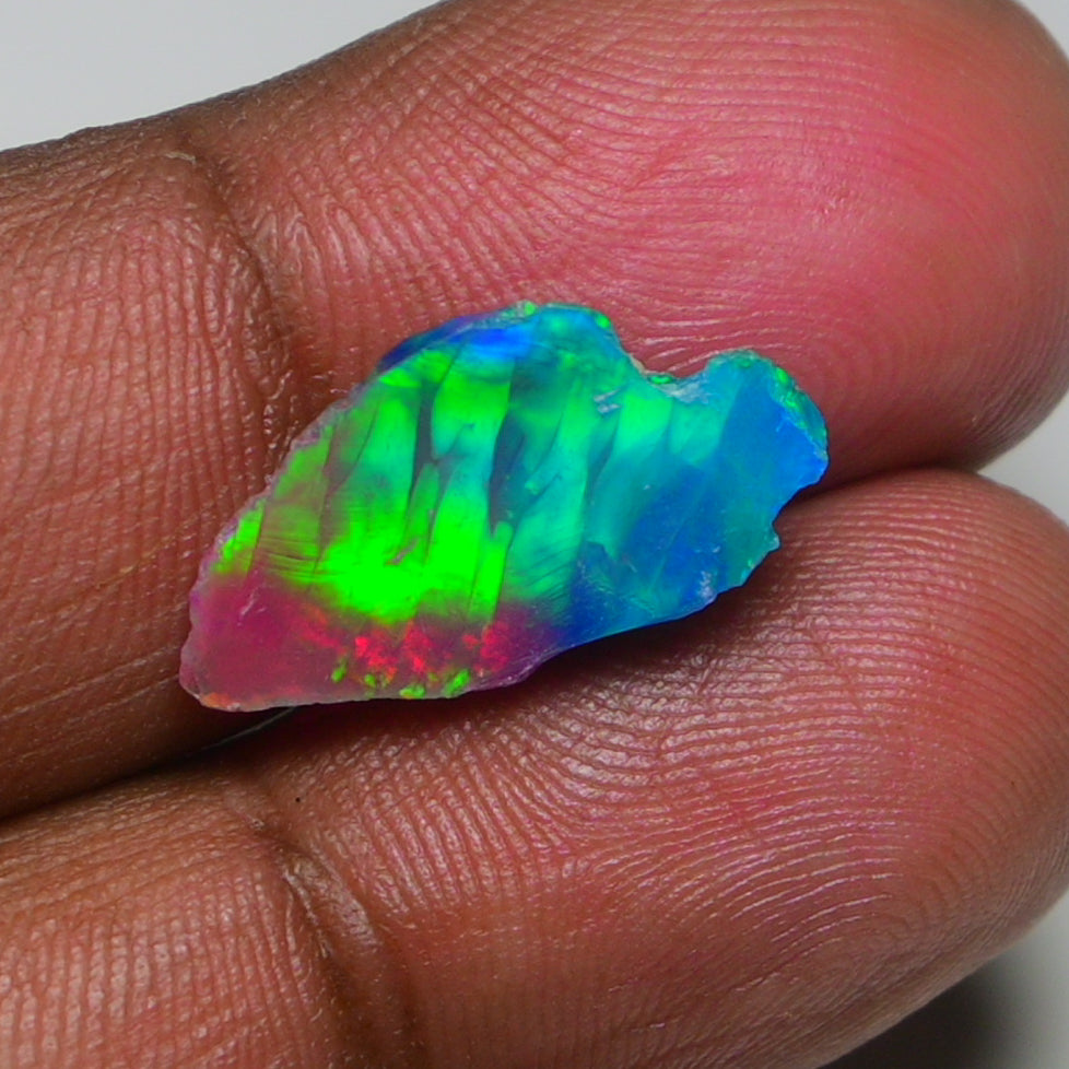Very Rare Bi-Color Opal Rough 3.75 Cts Natural Ethiopian Opal Raw Jewelry Grade