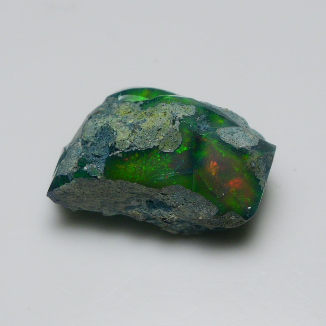 Rare Black Opal 12.35 Carats | Natural Black Ethiopian Opal Rough - Ready for Cutting & Jewelry!