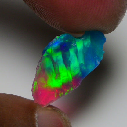 Very Rare Bi-Color Opal Rough 3.75 Cts Natural Ethiopian Opal Raw Jewelry Grade