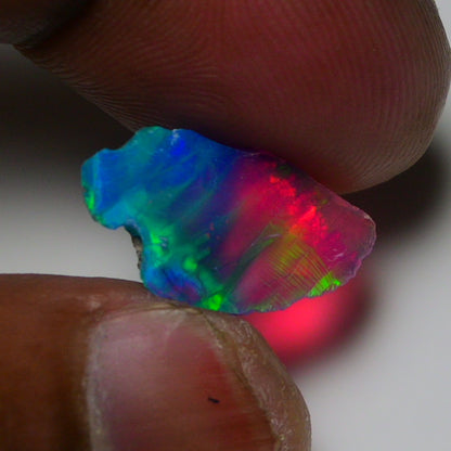 Very Rare Bi-Color Opal Rough 3.75 Cts Natural Ethiopian Opal Raw Jewelry Grade