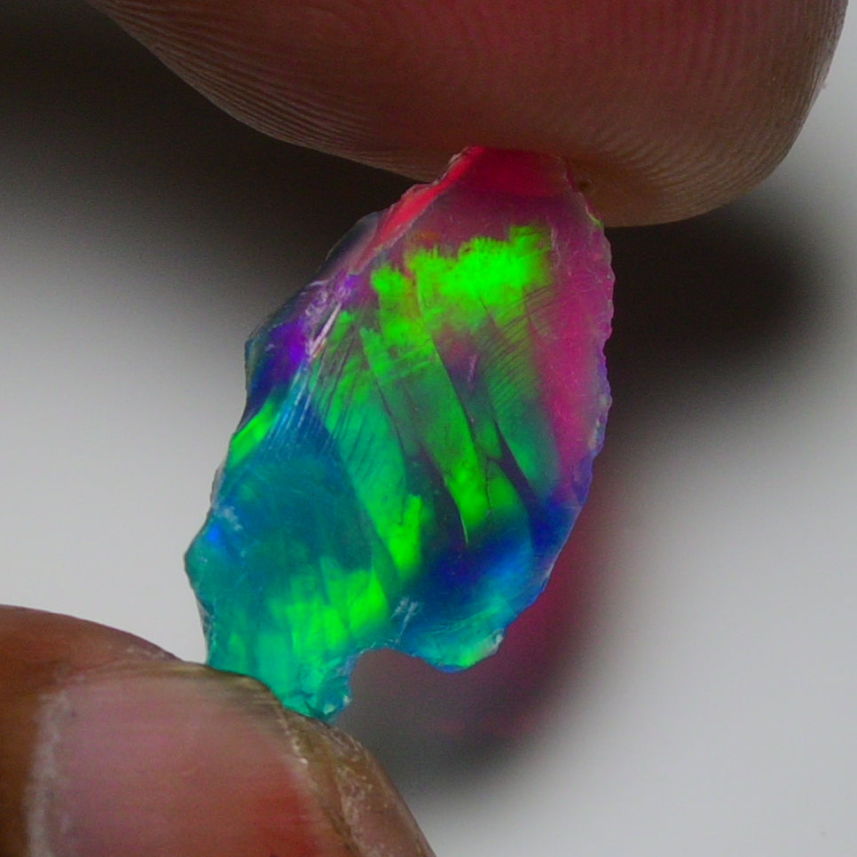 Very Rare Bi-Color Opal Rough 3.75 Cts Natural Ethiopian Opal Raw Jewelry Grade