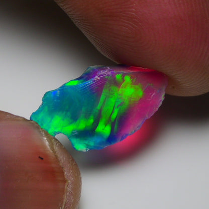 Very Rare Bi-Color Opal Rough 3.75 Cts Natural Ethiopian Opal Raw Jewelry Grade