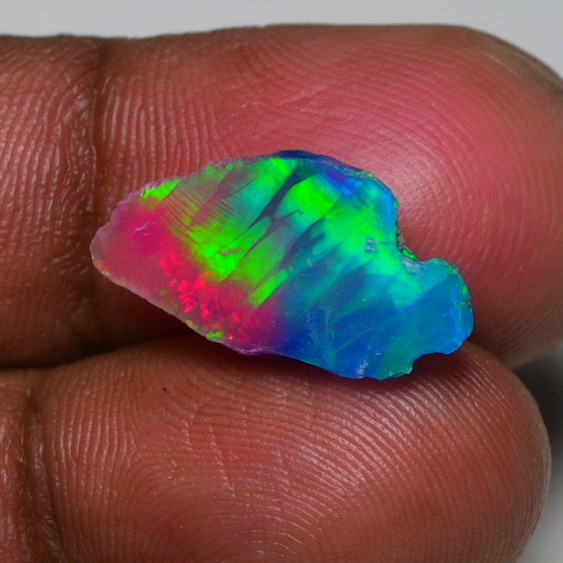 Very Rare Bi-Color Opal Rough 3.75 Cts Natural Ethiopian Opal Raw Jewelry Grade