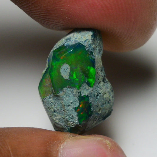 Rare Black Opal 12.35 Carats | Natural Black Ethiopian Opal Rough - Ready for Cutting & Jewelry!