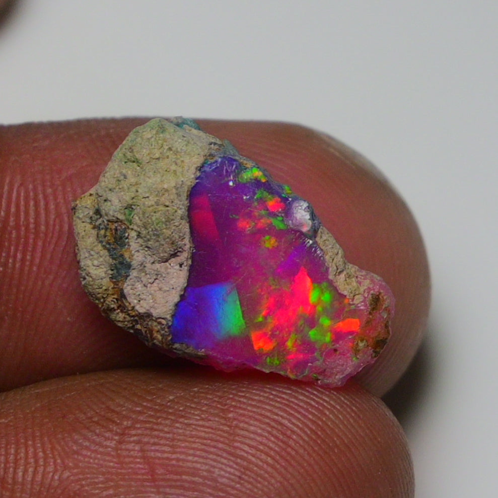 Very Rare Bi-Color Opal Rough 5.10 Cts Natural Ethiopian Opal Raw Jewelry Grade