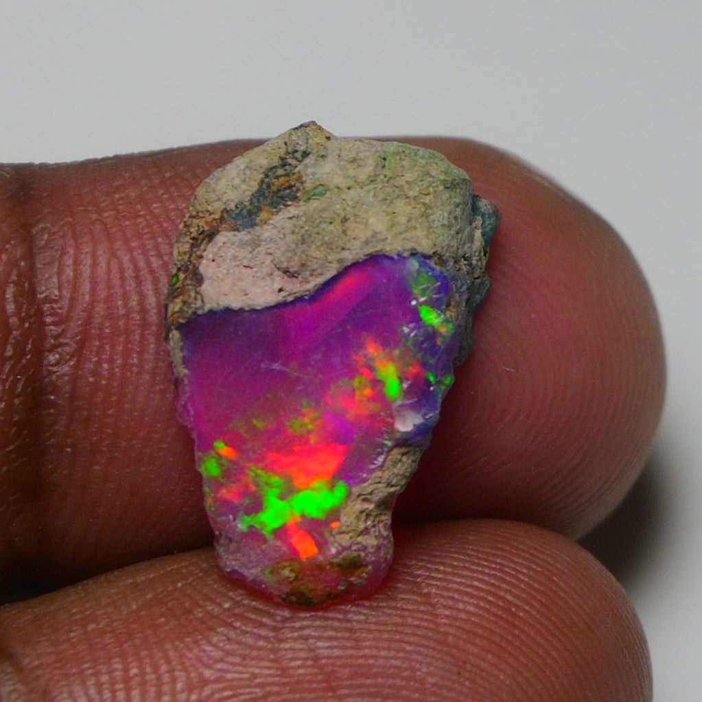 Very Rare Bi-Color Opal Rough 5.10 Cts Natural Ethiopian Opal Raw Jewelry Grade