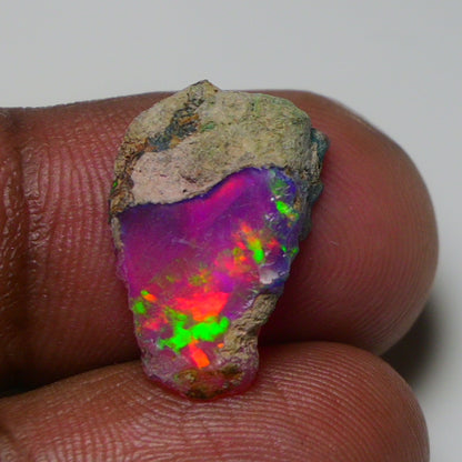 Very Rare Bi-Color Opal Rough 5.10 Cts Natural Ethiopian Opal Raw Jewelry Grade