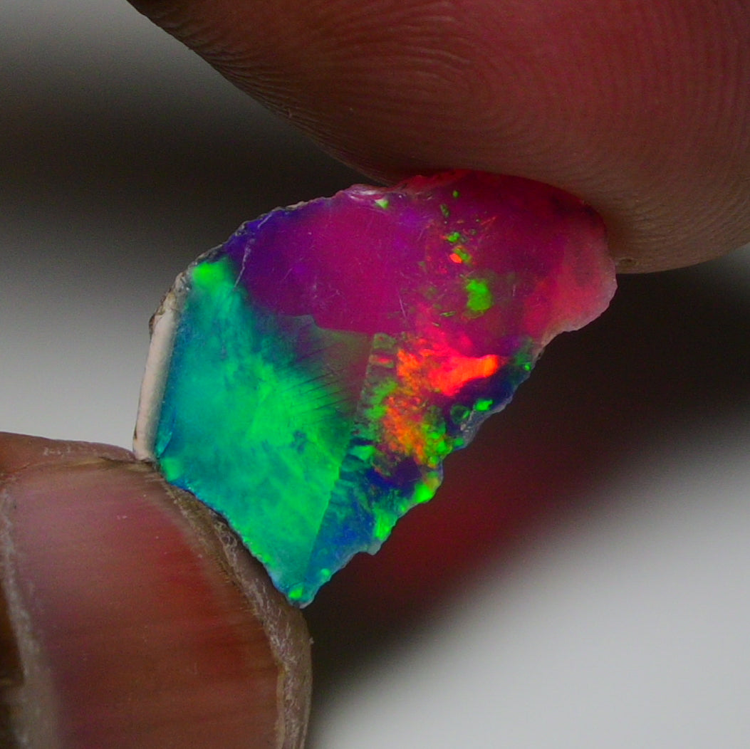 Very Rare Bi-Color Opal Rough 5.10 Cts Natural Ethiopian Opal Raw Jewelry Grade