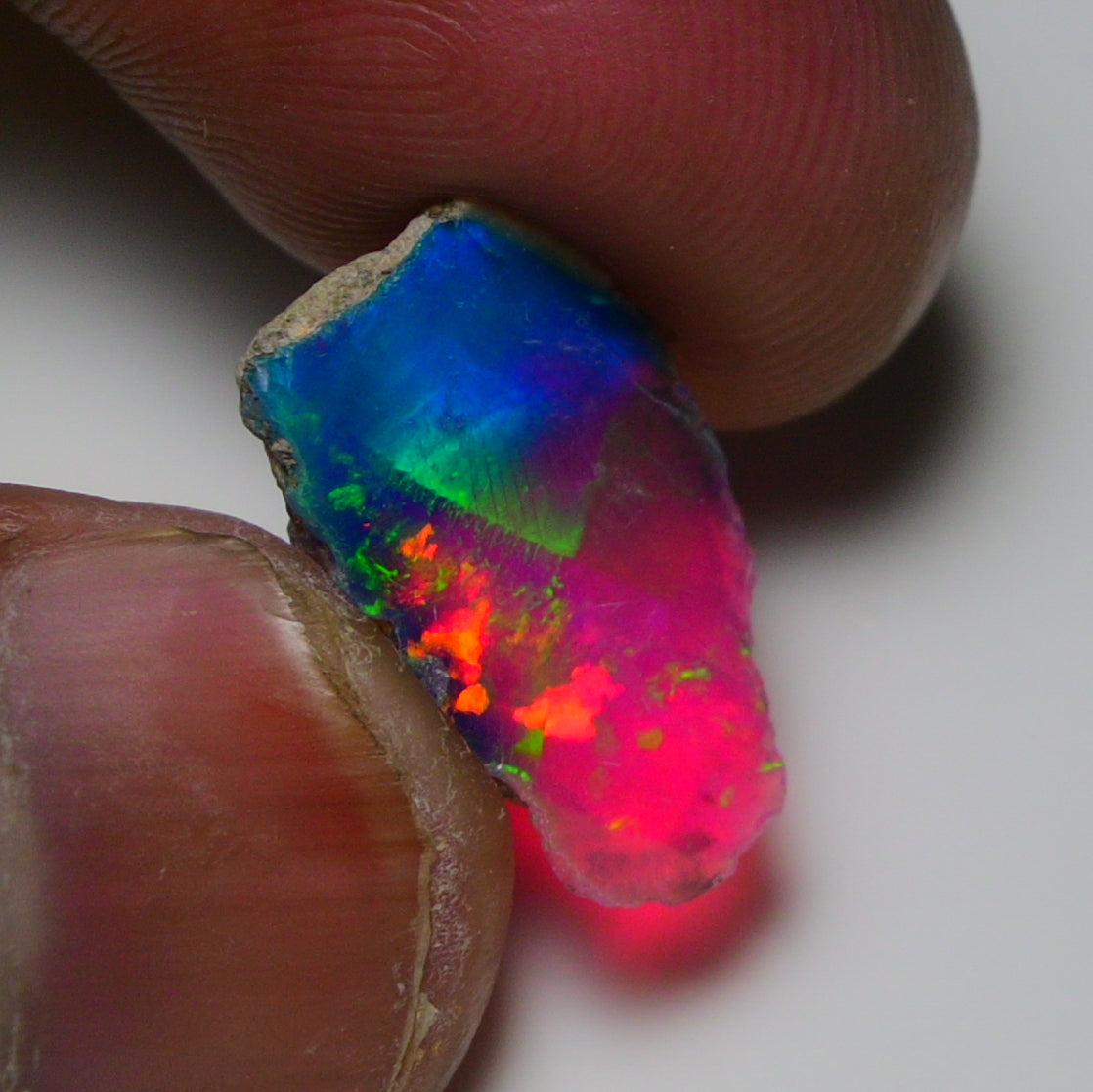 Very Rare Bi-Color Opal Rough 5.10 Cts Natural Ethiopian Opal Raw Jewelry Grade