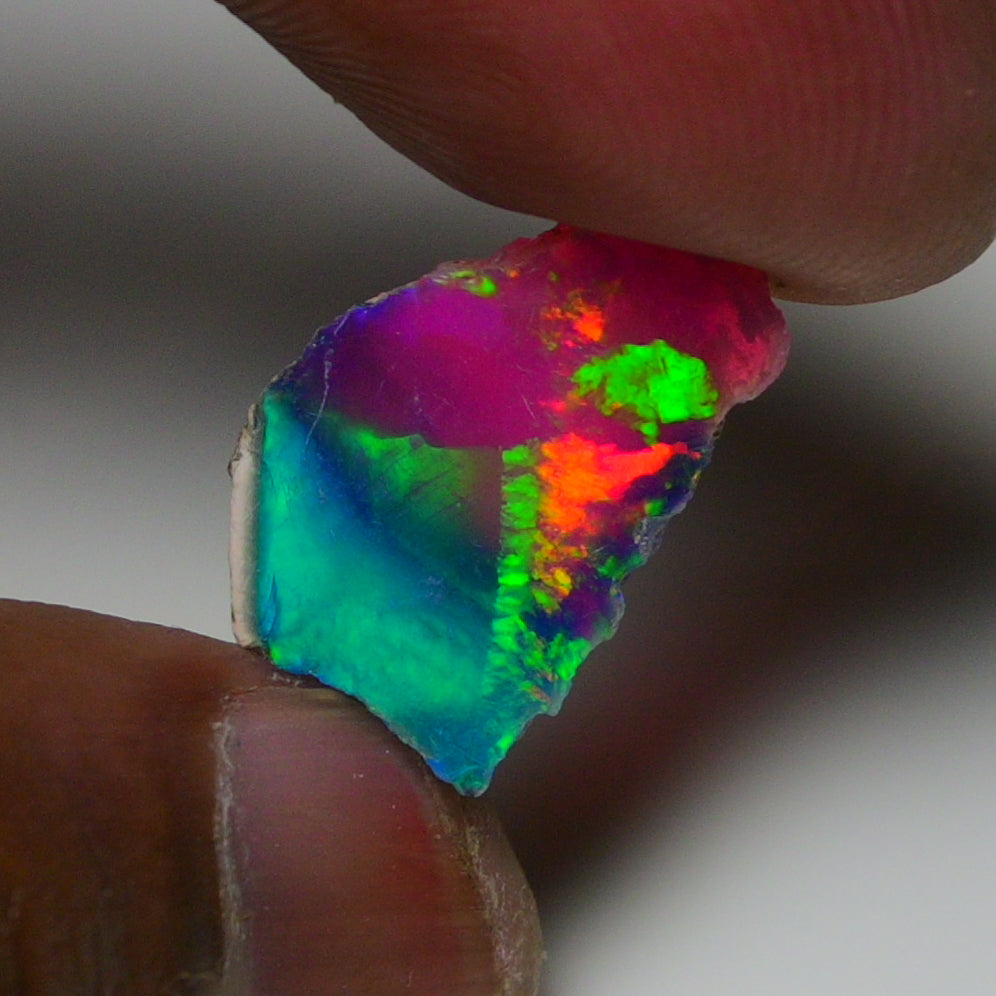 Very Rare Bi-Color Opal Rough 5.10 Cts Natural Ethiopian Opal Raw Jewelry Grade