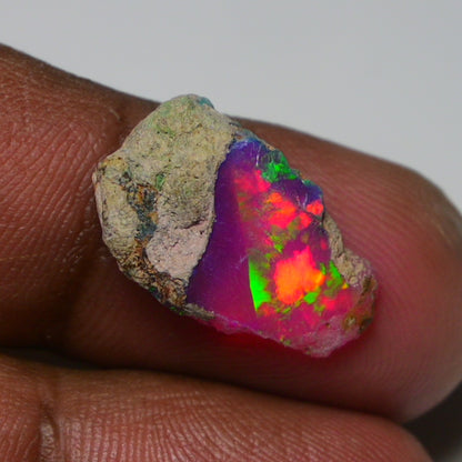 Very Rare Bi-Color Opal Rough 5.10 Cts Natural Ethiopian Opal Raw Jewelry Grade