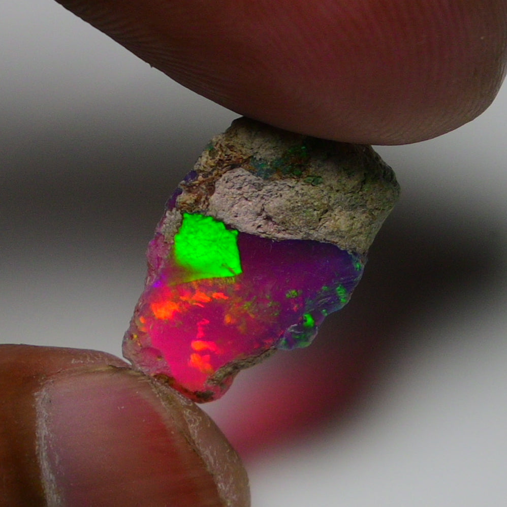 Very Rare Bi-Color Opal Rough 5.10 Cts Natural Ethiopian Opal Raw Jewelry Grade