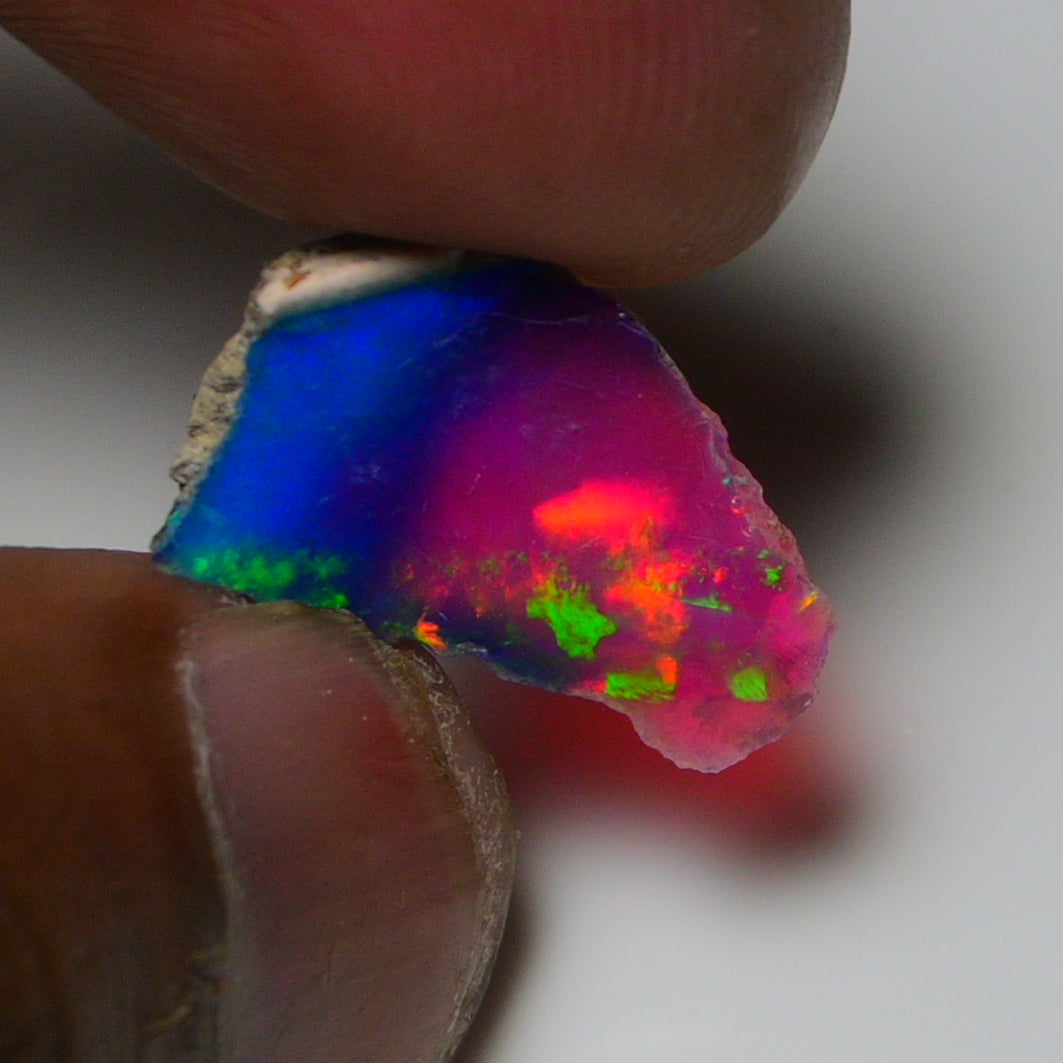 Very Rare Bi-Color Opal Rough 5.10 Cts Natural Ethiopian Opal Raw Jewelry Grade