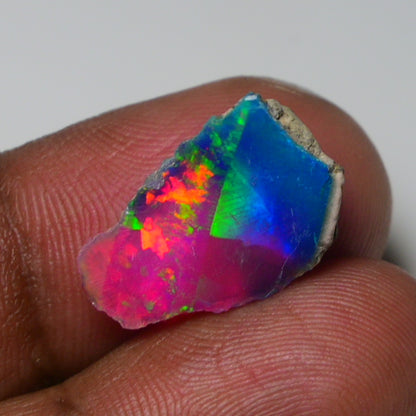 Very Rare Bi-Color Opal Rough 5.10 Cts Natural Ethiopian Opal Raw Jewelry Grade