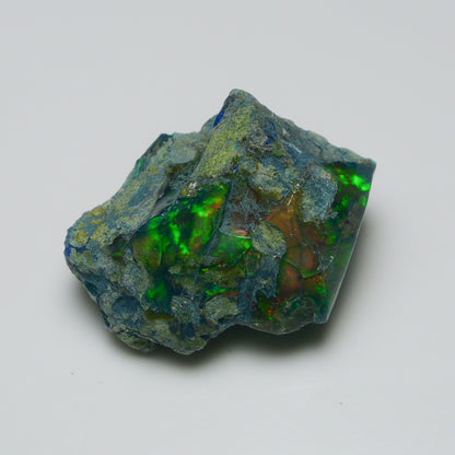 Rare Black Opal 24.30 Carats | Natural Black Ethiopian Opal Rough - Ready for Cutting & Jewelry!