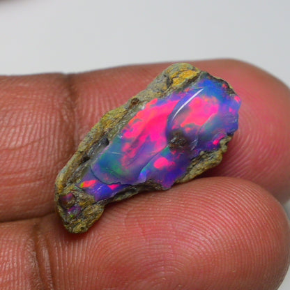 Very Rare Bi-Color Opal Rough 10.75 Cts Natural Ethiopian Opal Raw Jewelry Grade