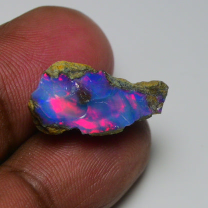 Very Rare Bi-Color Opal Rough 10.75 Cts Natural Ethiopian Opal Raw Jewelry Grade