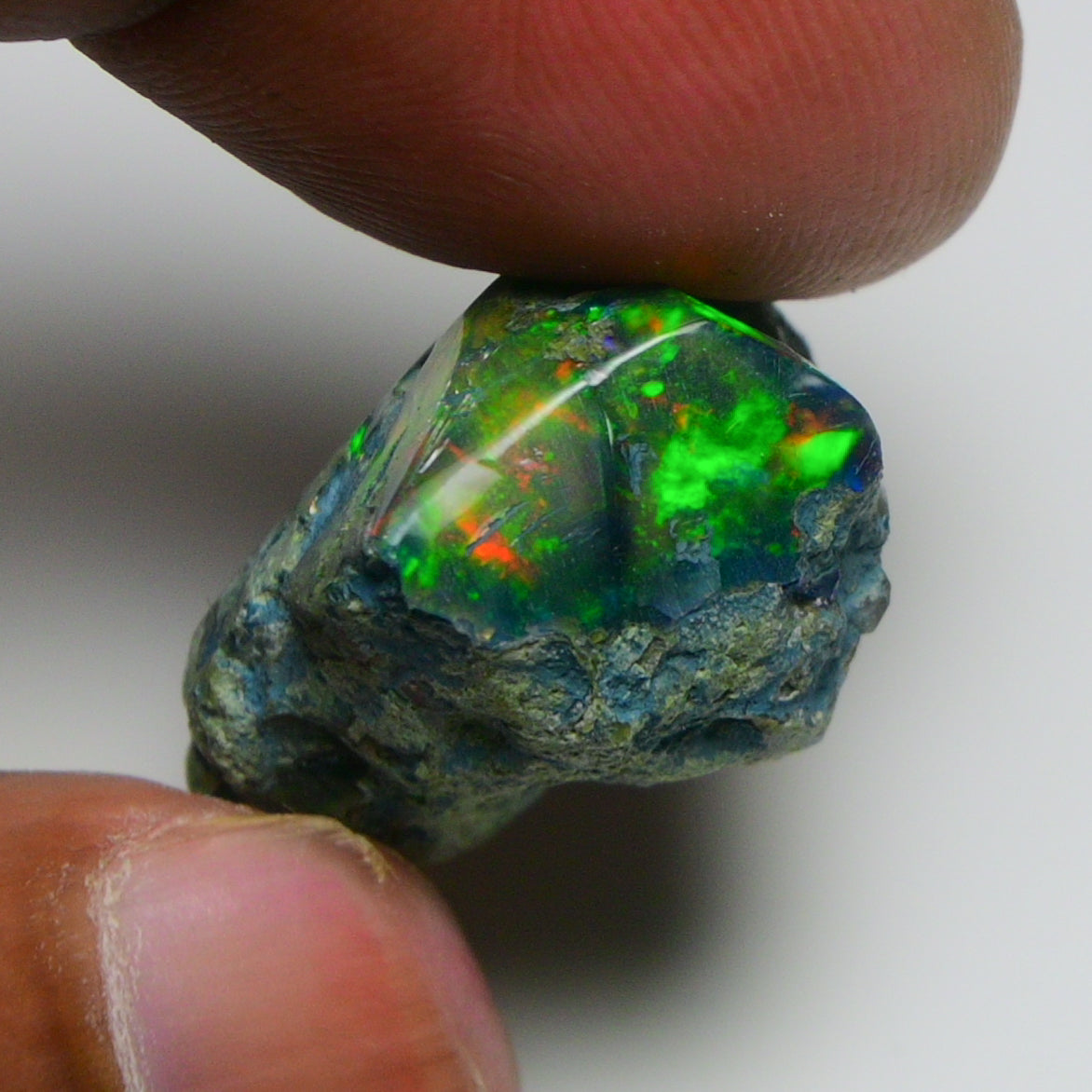 Rare Black Opal 24.30 Carats | Natural Black Ethiopian Opal Rough - Ready for Cutting & Jewelry!