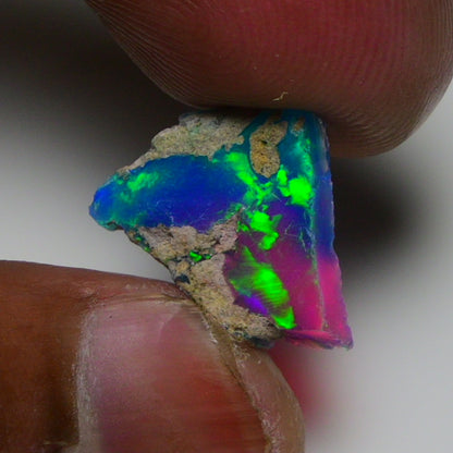 Very Rare Bi-Color Opal Rough 3.80 Cts Natural Ethiopian Opal Raw Jewelry Grade