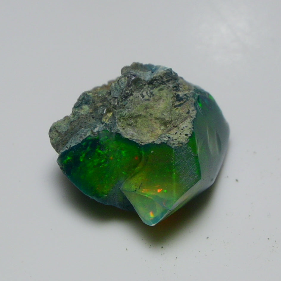 Rare Black Opal 8.65 Carats | Natural Black Ethiopian Opal Rough - Ready for Cutting & Jewelry!