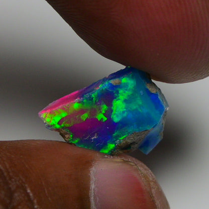 Very Rare Bi-Color Opal Rough 3.80 Cts Natural Ethiopian Opal Raw Jewelry Grade