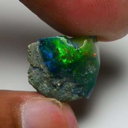 Rare Black Opal 8.65 Carats | Natural Black Ethiopian Opal Rough - Ready for Cutting & Jewelry!