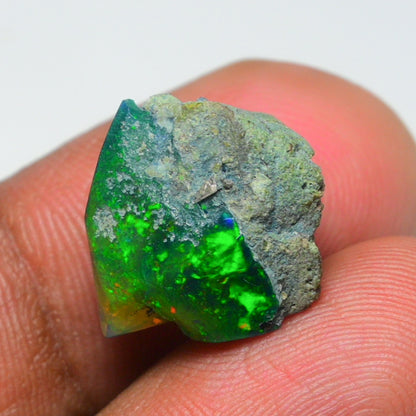 Rare Black Opal 8.65 Carats | Natural Black Ethiopian Opal Rough - Ready for Cutting & Jewelry!