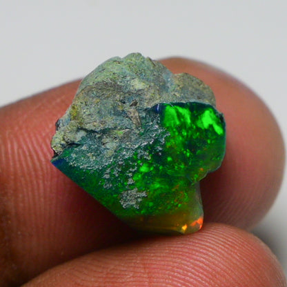 Rare Black Opal 8.65 Carats | Natural Black Ethiopian Opal Rough - Ready for Cutting & Jewelry!