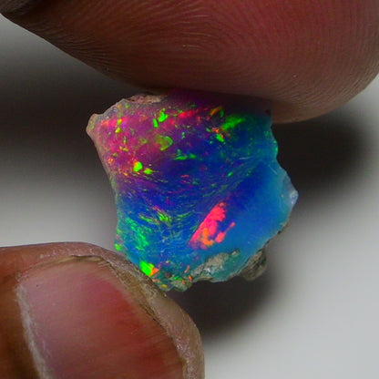 Very Rare Bi-Color Opal Rough 3.40 Cts Natural Ethiopian Opal Raw Jewelry Grade