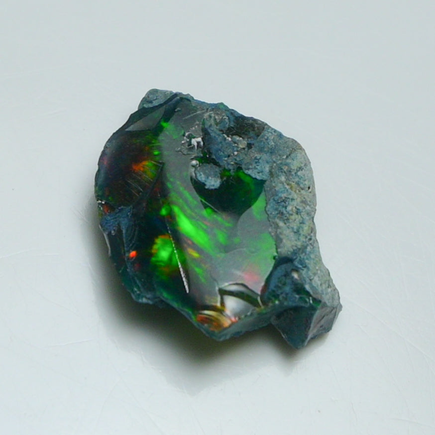 Rare Black Opal 5.20 Carats | Natural Black Ethiopian Opal Rough - Ready for Cutting & Jewelry!