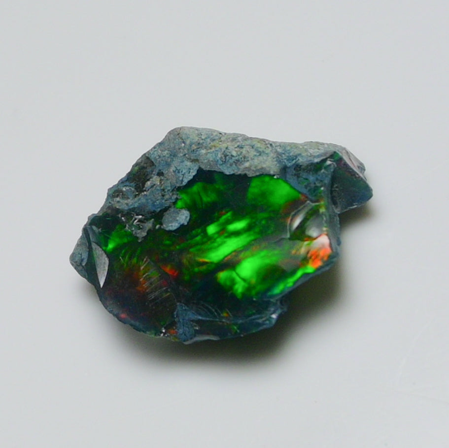 Rare Black Opal 5.20 Carats | Natural Black Ethiopian Opal Rough - Ready for Cutting & Jewelry!