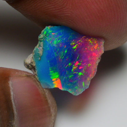 Very Rare Bi-Color Opal Rough 3.40 Cts Natural Ethiopian Opal Raw Jewelry Grade