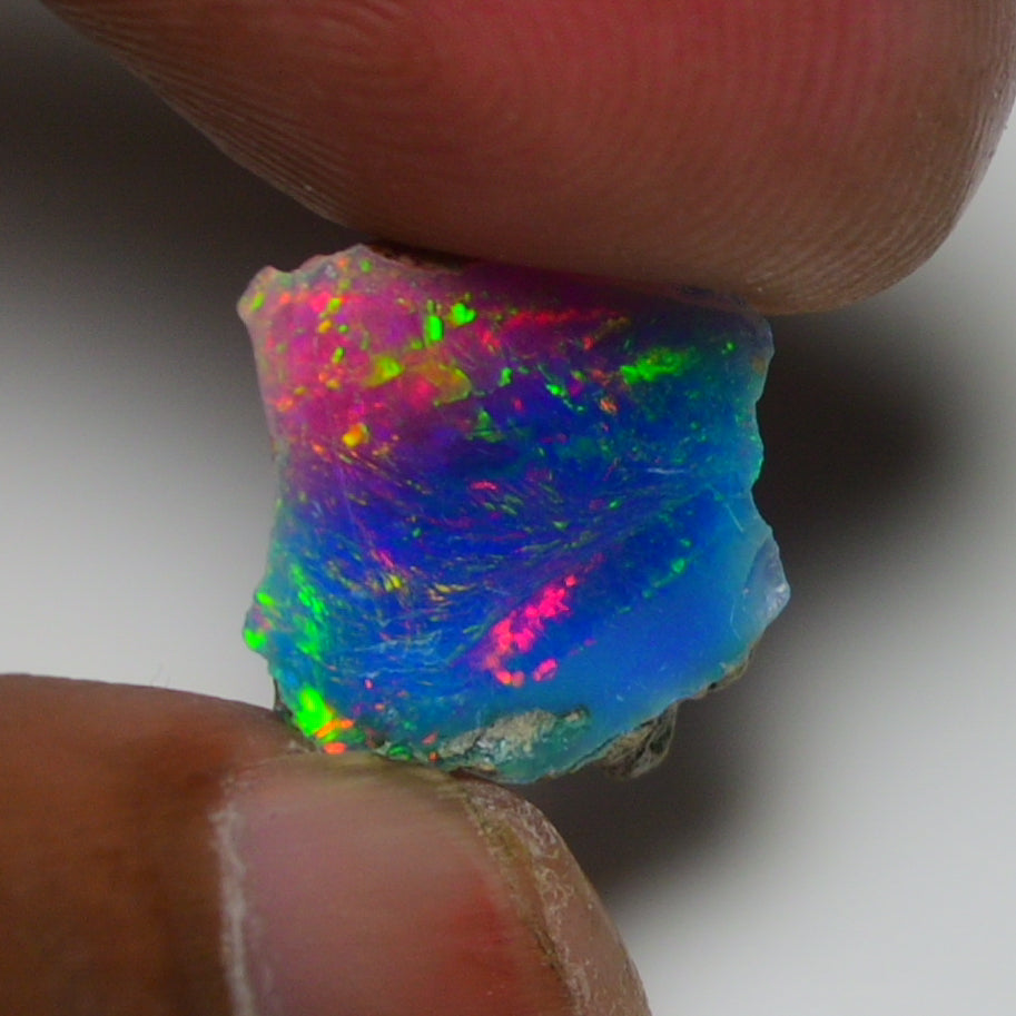Very Rare Bi-Color Opal Rough 3.40 Cts Natural Ethiopian Opal Raw Jewelry Grade
