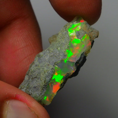 Black Opal Weight: 33.90  Carats | Natural Black Ethiopian Opal Rough - Ready for Cutting & Jewelry
