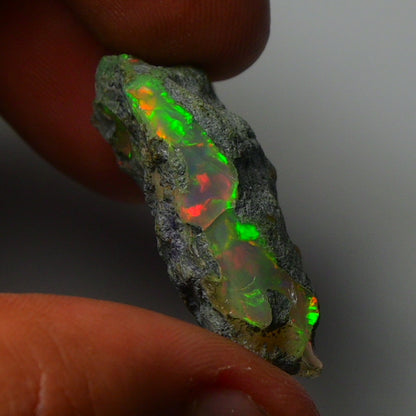 Black Opal Weight: 33.90  Carats | Natural Black Ethiopian Opal Rough - Ready for Cutting & Jewelry